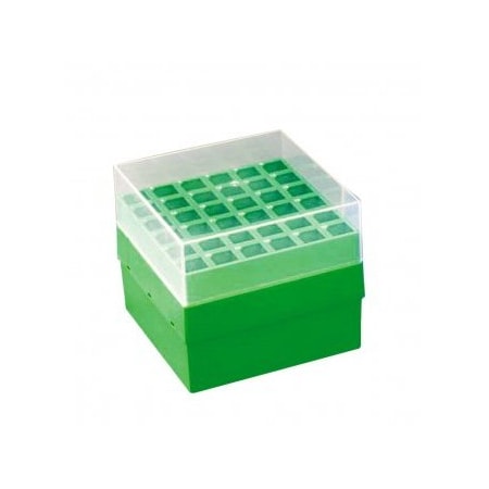 Scientific Specialties Centrifuge Tube Rack, 36x15ml, Green, 2/pk, 2PK 168415